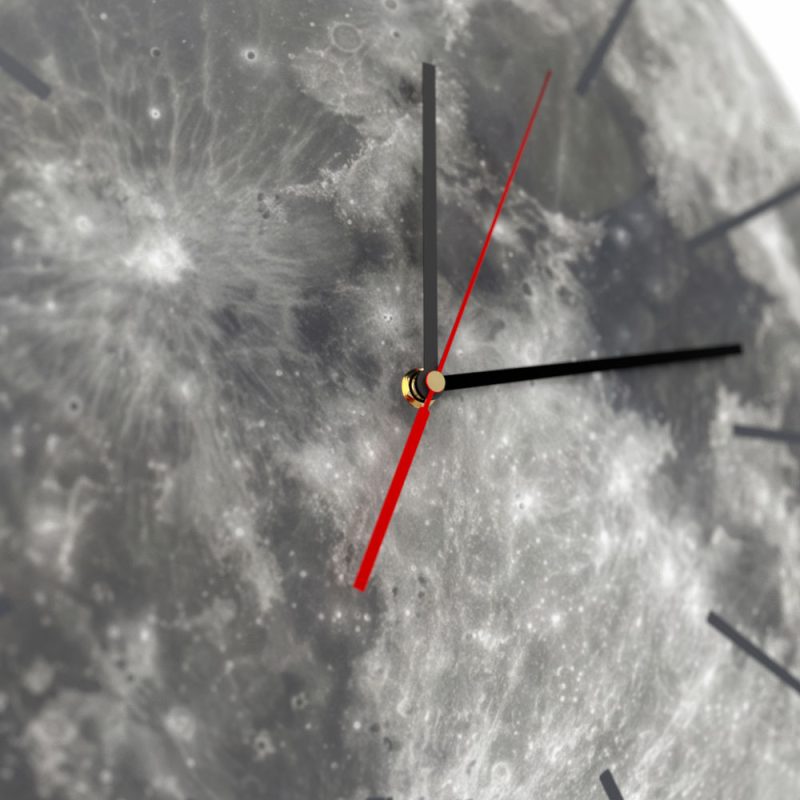 moon-detal zegar ksiezyc moon