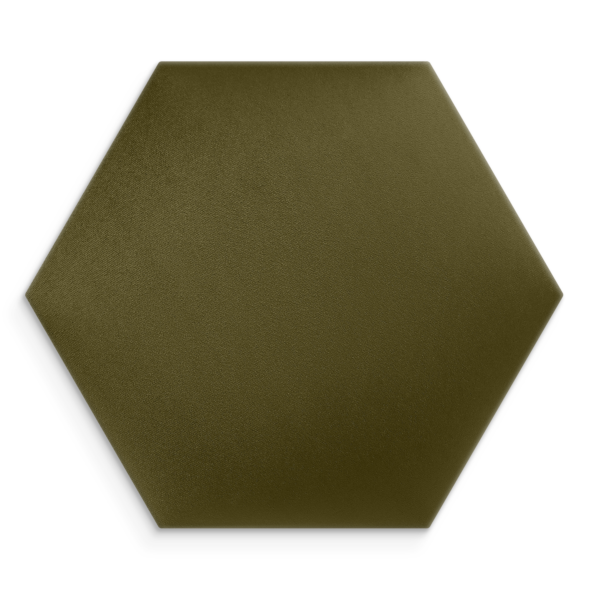 Panel Tapicerowany Tkanina welurowa Heksagon Khaki - obrazek 1