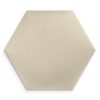 Panel Tapicerowany Tkanina welurowa Heksagon Kremowy - Thumbnail Image 1