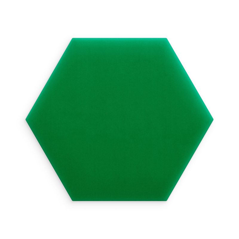 Panel Tapicerowany Magic Velvet Heksagon Zielony